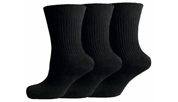 Smooth-Knit Soft Cotton Socks - 3 to 24 Pairs. from Discount Experts