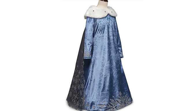 Ice-Queen Princess Dress and Cape - Ages 3-8 - 6 Sizes at Discount Experts