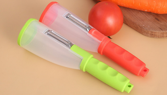 1 or 2-Pack 2-in-1 Vegetable Peeling Tool – 5 Colours Deal Price £4.99
