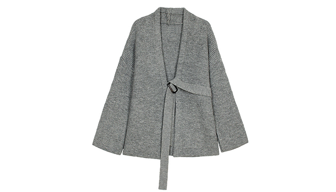 Women's Cosy Chunky Belted Cardigan - 4 Colours at Discount Experts