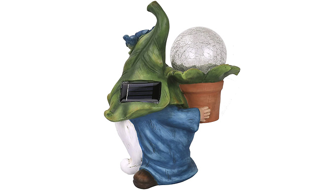 Solar-Powered Garden Gnome Outdoor Light from Discount Experts
