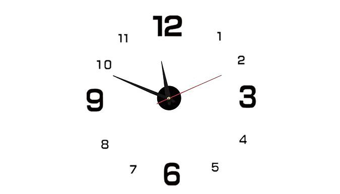 Frameless Wall Clock - 4 Colours from Discount Experts