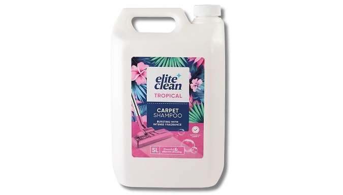 Elite Clean Carpet Shampoo & Upholstery Cleaner - Odour Stain Remover. from Discount Experts
