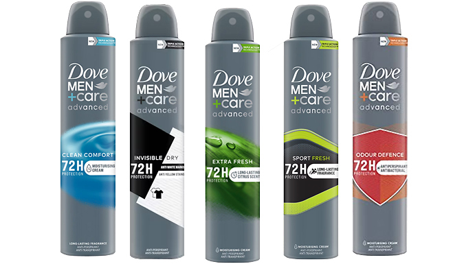 3 or 6-Pack Dove Men+Care Advanced Anti-Perspirant Deodorants - 5 Scents at Discount Experts