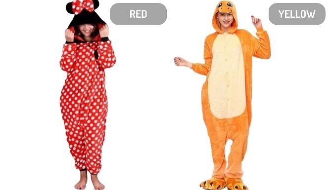 Novelty Flannel Onesie - 4 Sizes, 5 Designs at Discount Experts