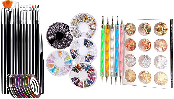Nail Art Accessories Set - 3 Colours at Discount Experts