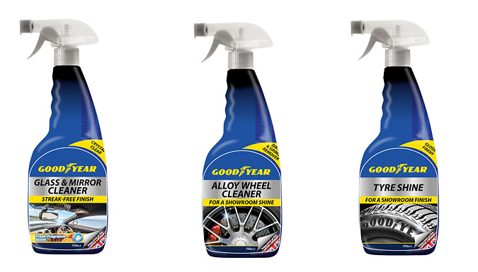 Goodyear 6-Piece Complete Car Cleaning Kit from Discount Experts