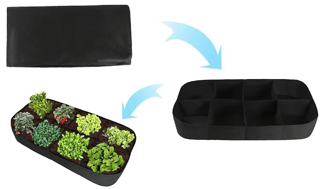 Felt Vegetable Split Planting Bag from Discount Experts