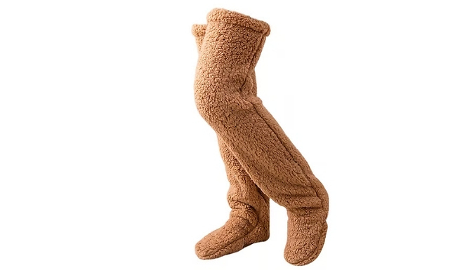 Thermal Thigh-High Leg Warmer Socks - 5 Colours at Discount Experts