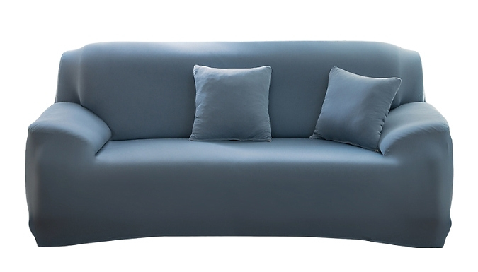 Protective Non-Slip Stretch Sofa Cover - 10 Colours, 4 Sizes. at Discount Experts
