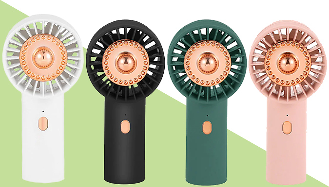 USB Speed Adjustable Handheld Portable Fan - 4 Designs from Discount Experts