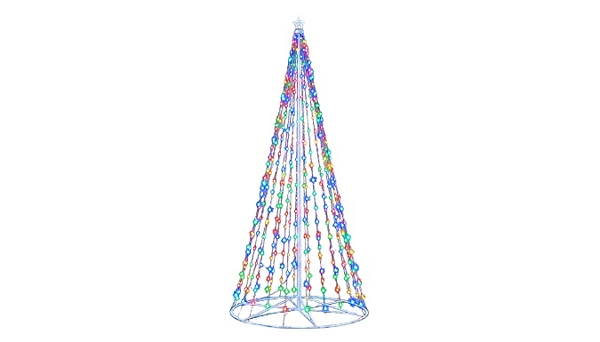 Outdoor Metal LED Christmas Tree - Up to 10ft!