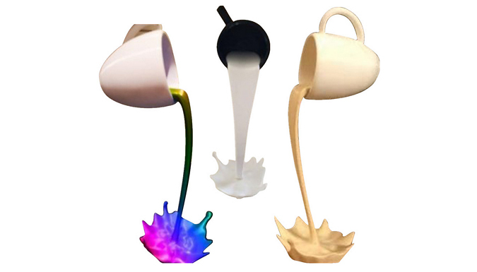Creative Floating Coffee Cup Ornament - 7 Colours at Discount Experts