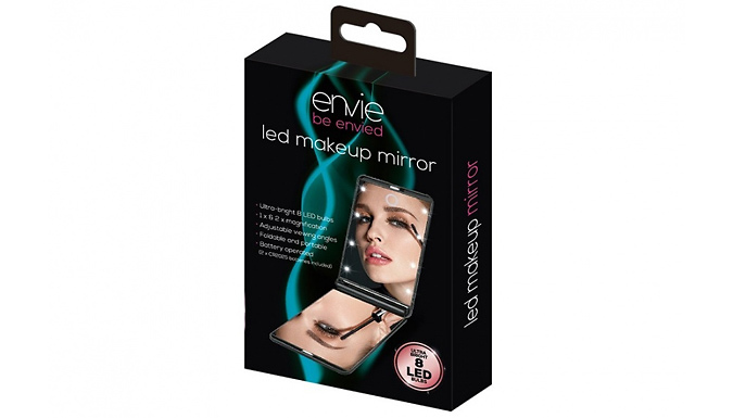 Envie 8 LED Portable Makeup Mirror Deal Price £12.99