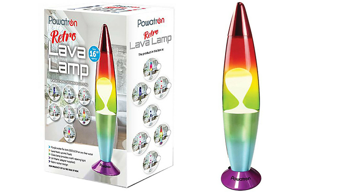 Rainbow Lava Lamp Deal Price £16.99