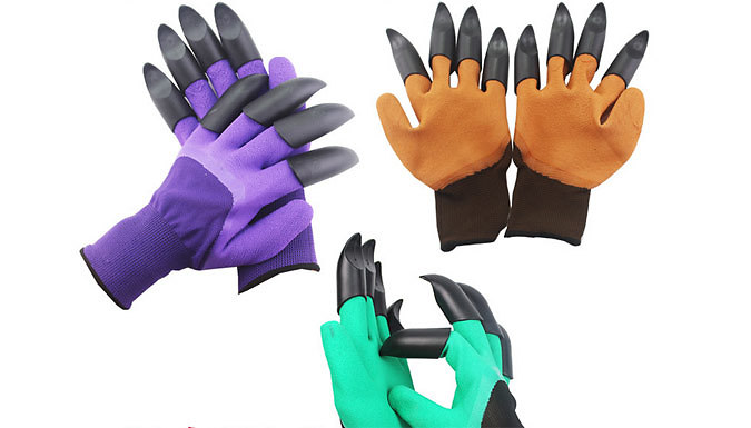 1-4 Pair Claw Gardening Gloves - 3 Colours from Discount Experts