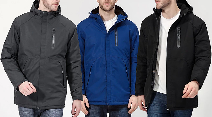 HeatPro Waterproof USB Heated Jacket – 7 Colours + Men’s & Women’s Sizes! Deal Price £34.99