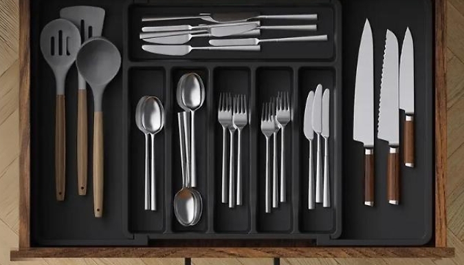 Extendable Cutlery Storage Organiser - 3 Colours from Discount Experts