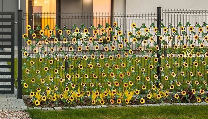 2m Garden Hedge Trellis with Artificial Foliage - 11 Options from Discount Experts