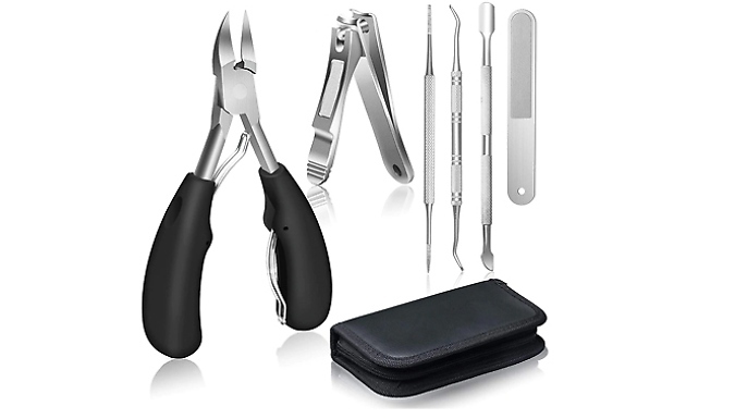6-Piece Thick Nail Clippers Set - 2 Colours at Discount Experts