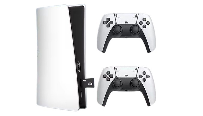 4K Ultra Gaming Console with Dual Wireless Controllers - up to 25,000 Games Built-In. at Discount Experts