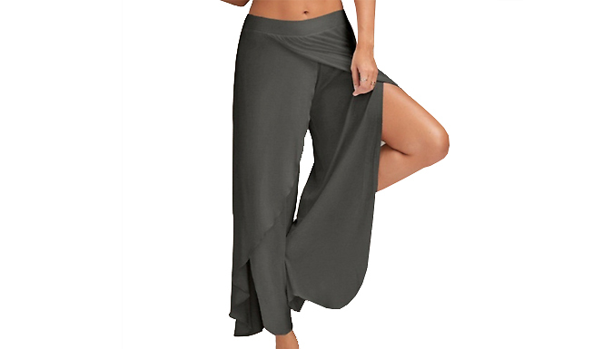 High-Waist Loose Yoga Trousers - 7 Colours & 7 Sizes at Discount Experts