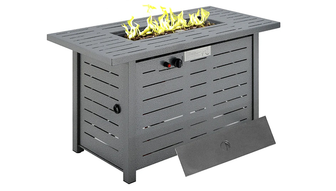 Outsunny Gas Fire Pit Table from Discount Experts