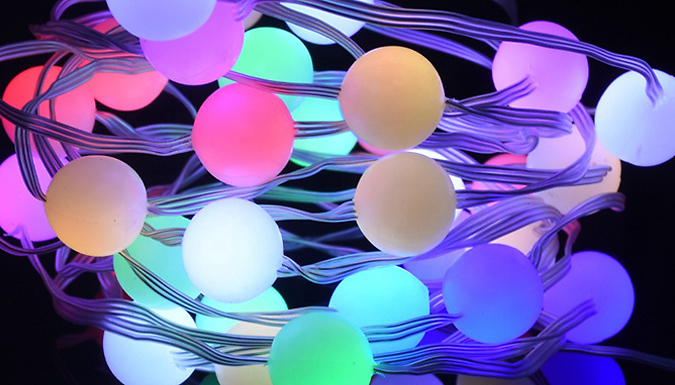 LED App Controlled Orb Fairy String Lights at Discount Experts