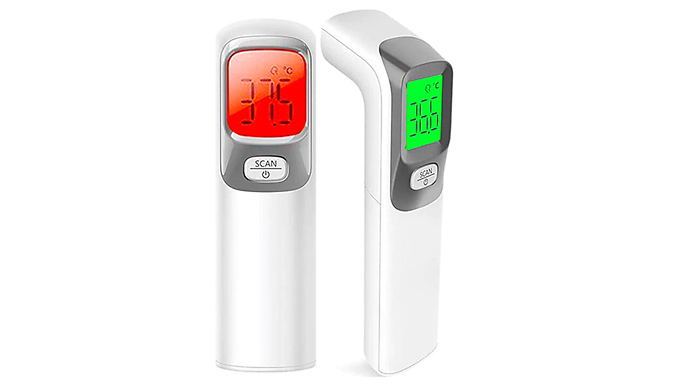 Digital Thermometer, Fingertip Oximeter and Kids Face Cover Bundle - 5 Options and 4 Colours from Discount Experts