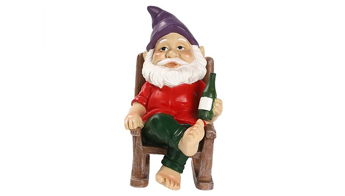 Chilled-Out Garden Gnome Mini Ornament at Discount Experts