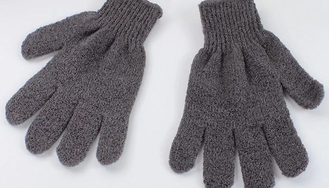 Glamza Bamboo Charcoal Exfoliating Gloves Deal Price £1.99