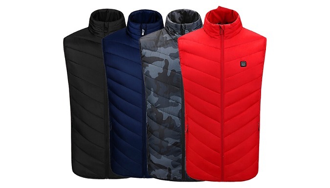 Unisex USB Heated Gilet - 4 Colours & 9 Sizes at Discount Experts