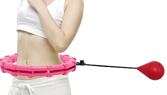 Adjustable Abdominal Waist Exercise Hoops - 2 Colours & 4 Sizes from Discount Experts