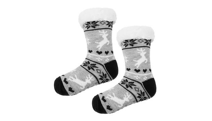 Christmas Winter Slipper Socks – 10 Designs Deal Price £7.99