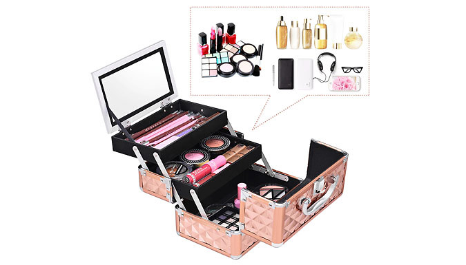 XL Rose Gold Cosmetic Carrier Deal Price £39.99