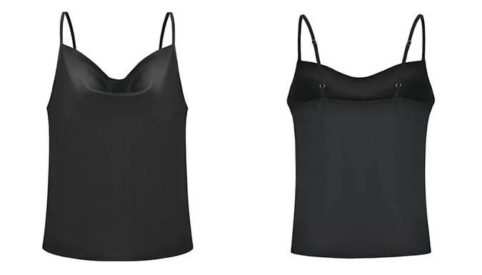 Satin Strappy Cami Top - 5 Colours, 6 Sizes from Discount Experts