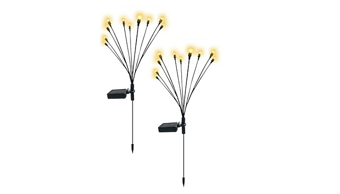 Solar Starburst Swaying Garden Lights Set - 2 Colours from Discount Experts