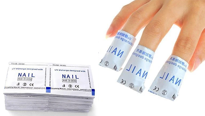 Gel Nail Polish Foil Removal Wraps - 20-120 Wraps from Discount Experts