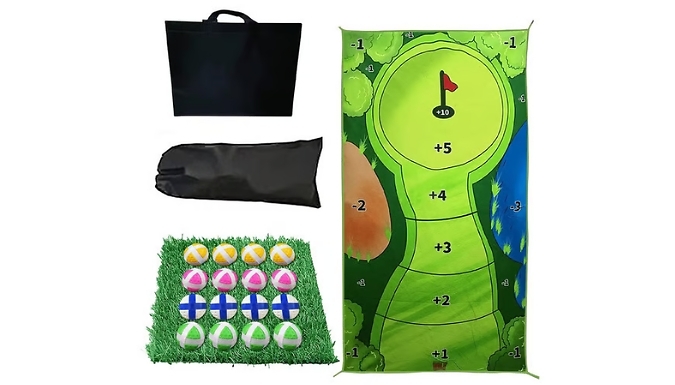 Sticky Golf Mat Game - 3 Sizes and Optional Club. at Discount Experts