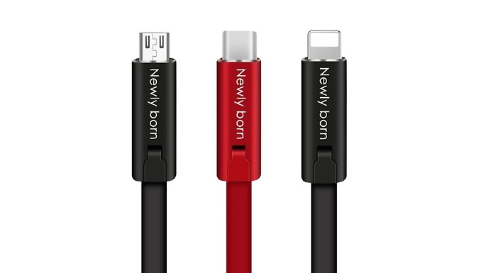 2m Repairable Charging Cable - 3 Options from Discount Experts