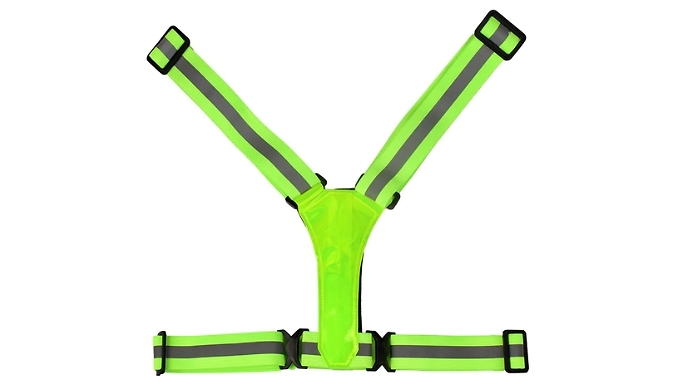 USB Rechargeable LED Reflective Running Vest Harness - 1, 2 or 4-Pack at Discount Experts