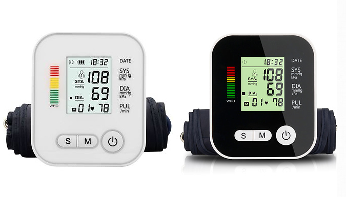 4-in-1 Blood Pressure Monitor with LCD Display + Voice Function Deal Price £17.99