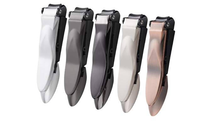 Stainless Steel Anti Splash Nail Clipper Set - 5 Colours from Discount Experts