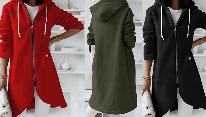 Long Sleeve Cardigan Hoodies - 6 Sizes & 5 Colours at Discount Experts