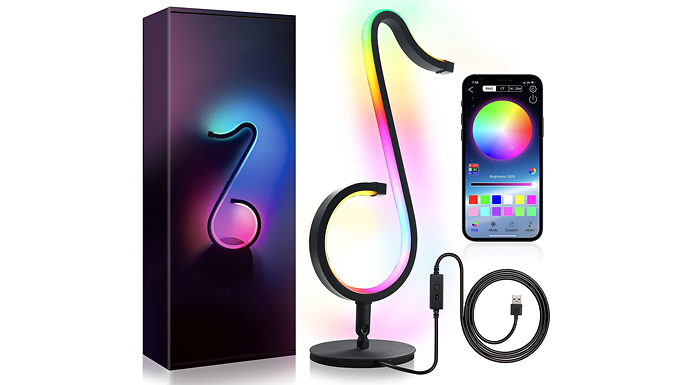 RGB Musical Note Smart Lamp at Discount Experts
