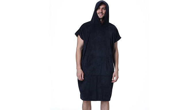Beach Towel Hoodie Pocket Robe - 4 Colours from Discount Experts