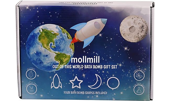 4-Piece Bath Bombs Out of This World Gift Set at Discount Experts
