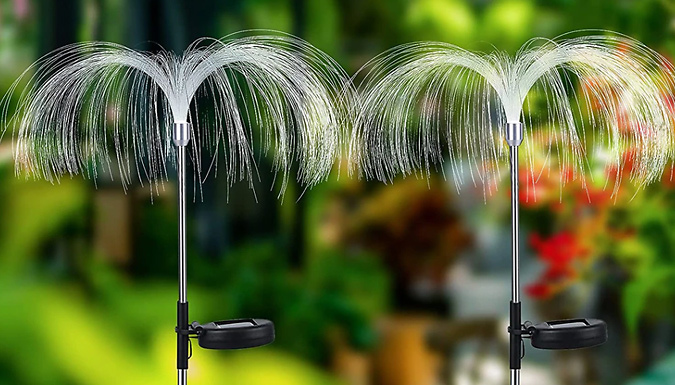 Pair of Colour-Changing Solar Jellyfish Garden Lights Deal Price £14.99
