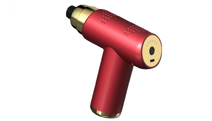 6-Speed Mini Handheld Massage Gun with Attachments at Discount Experts