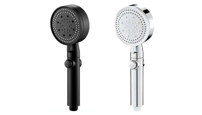 5 Mode High-Pressure Water-Saving Shower Head - 2 Colours. at Discount Experts